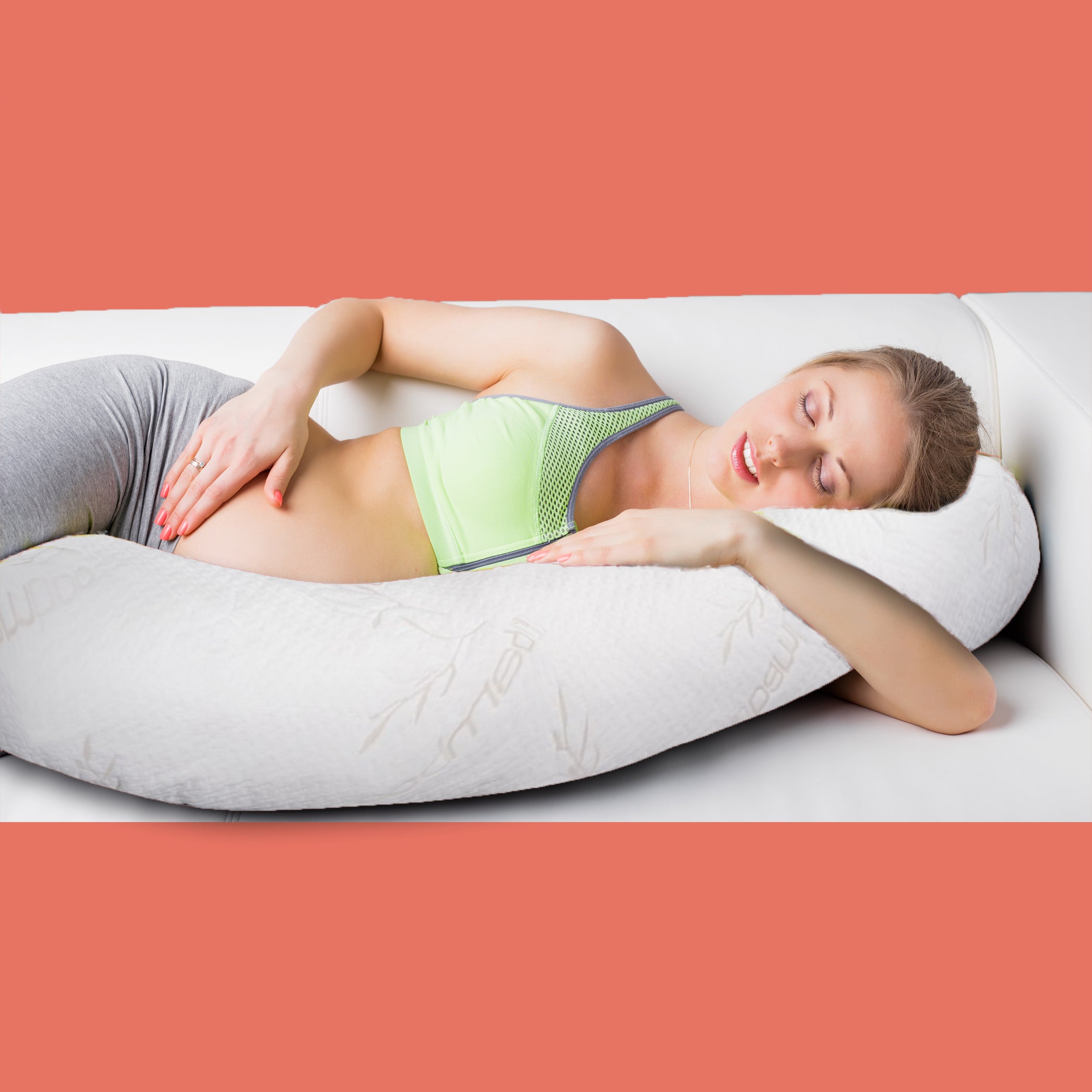 Almohada corporal recta de látex orgánico